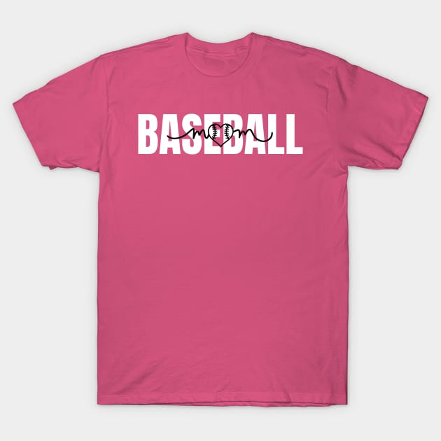 Baseball Mom T-Shirt by Bouteeqify